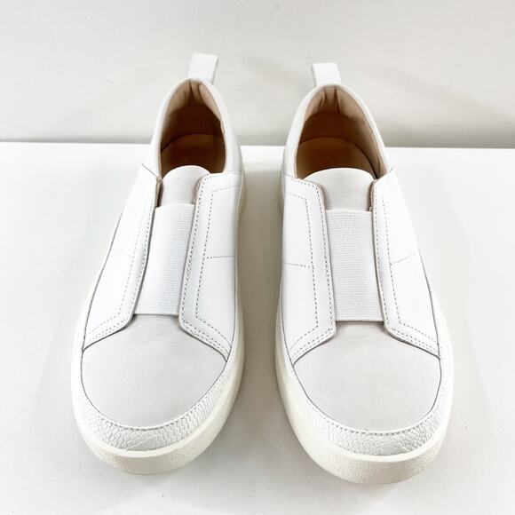 Vionic Zinah Leather Round Toe Flat Slip On Casual Sneaker White 7.5 - Picture 6 of 10
